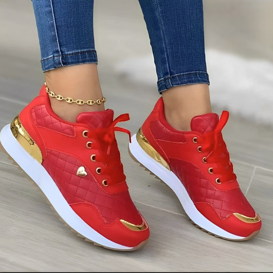Chaussures de marche confortables et orthopédiques pour femmes, conçues pour le bien-être des pieds sensibles.