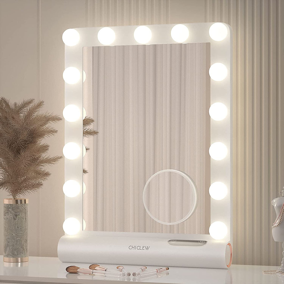 Bandes LED lumineuses pour miroir de maquillage. Lumière dimmable USB pour application cosmétique précise.