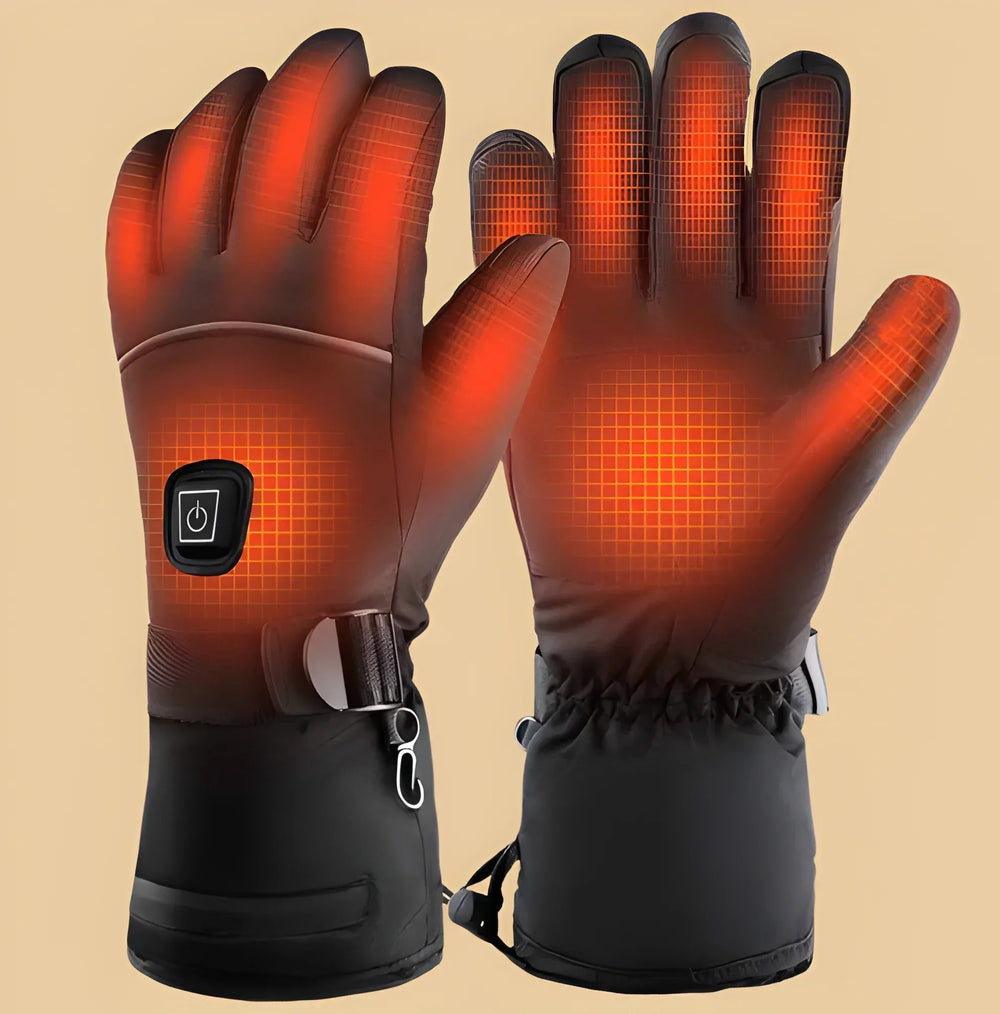 Gants chauffants USB pour mains, confort thermique en extérieur. Idéal sport, randonnée, froid.