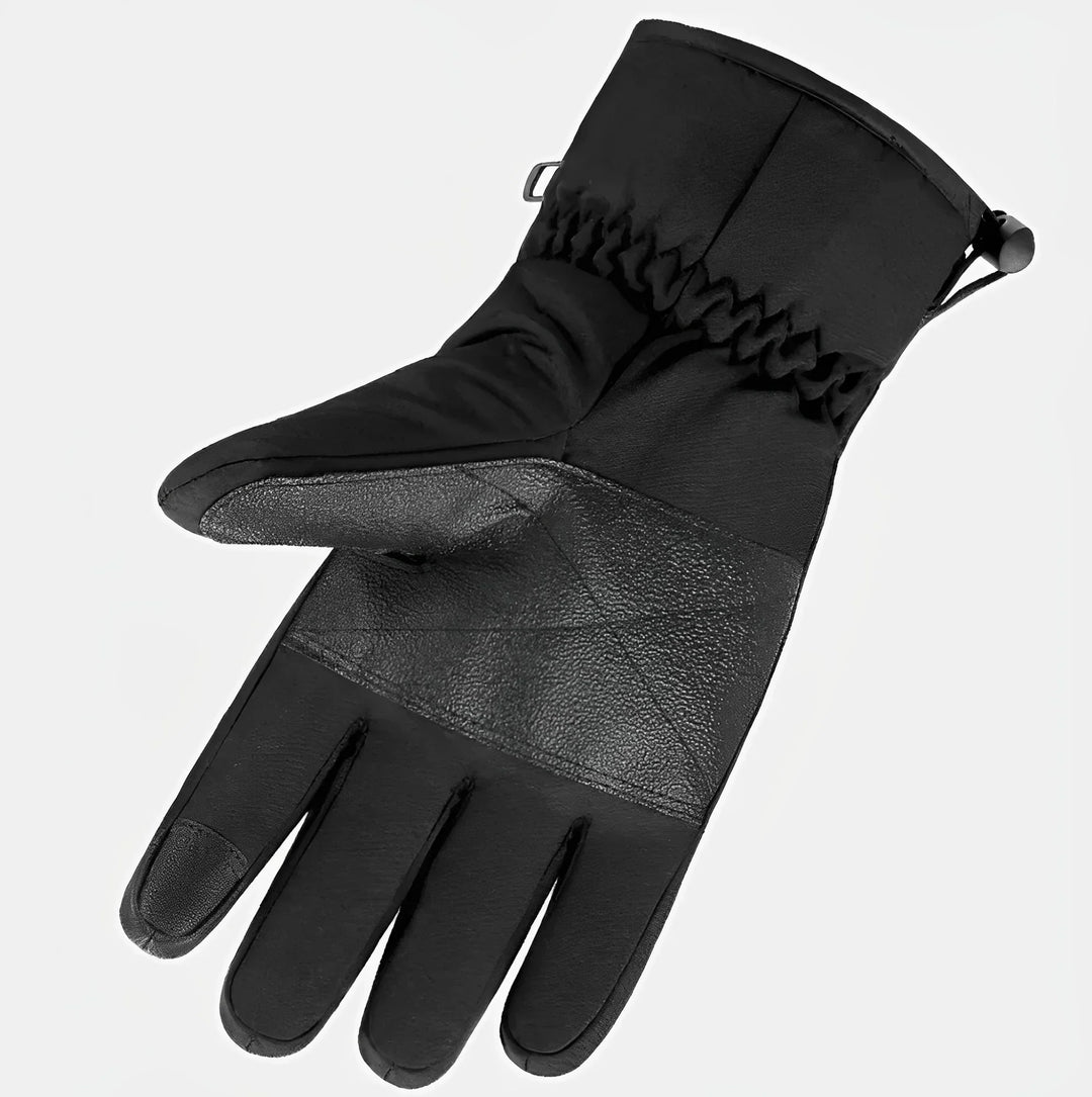 Gants chauffants USB noirs unisexes pour hiver extrême, ski, randonnée. Chaleur -25°C.