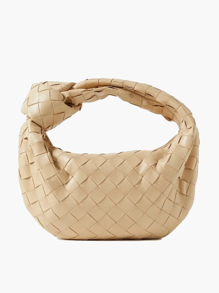 Sac à main tressé femme, petit et élégant. Idéal pour une touche bohème-chic, sac artisanal.