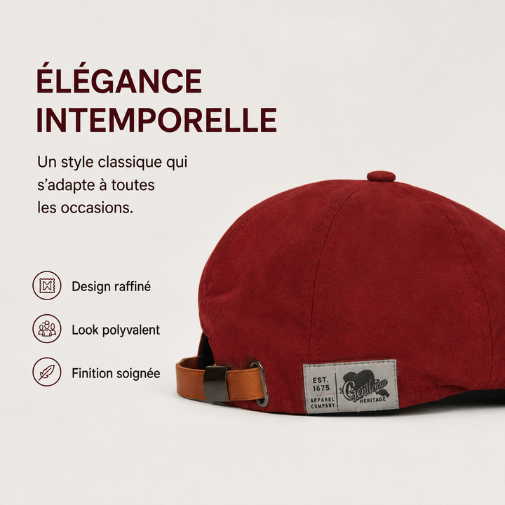 Accessoire mode homme : béret en coton ajustable pour un confort quotidien.