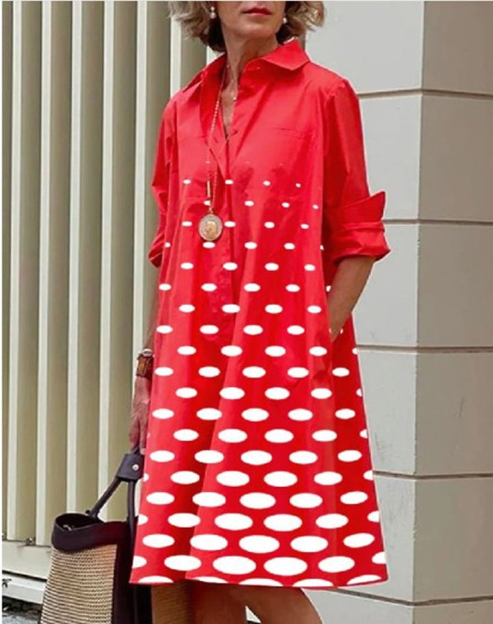 Robe midi polyvalente pour femme, manches courtes, couleur tendance, pour toutes occasions décontractées.