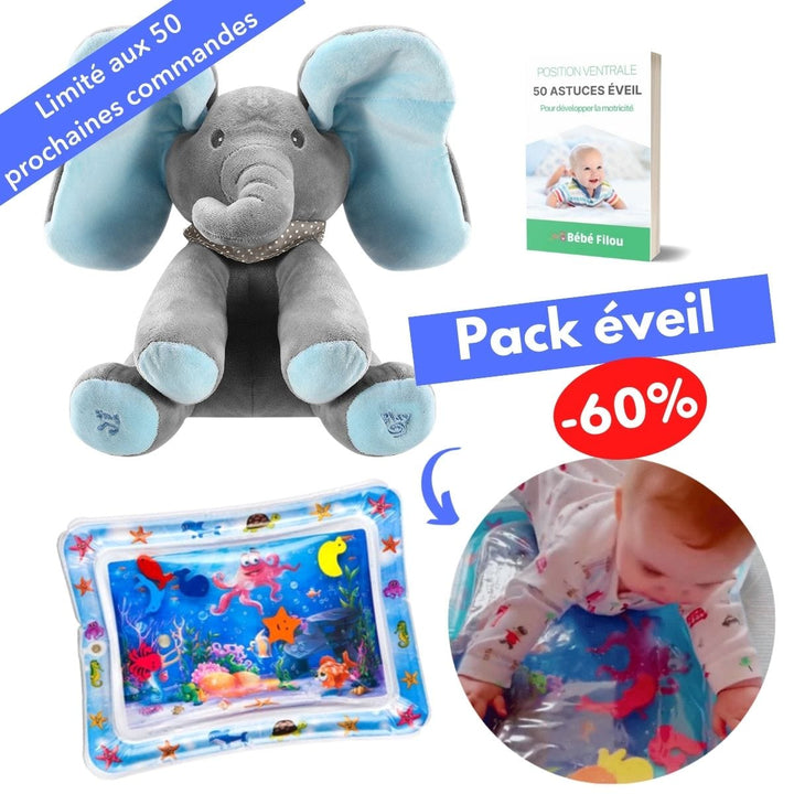 Cadeau bébé: éléphant interactif en peluche, jouet d'éveil musical et ludique pour la petite enfance.