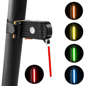 Feu vélo arrière LED puissant et rechargeable, signalisation vélo efficace pour sécurité maximale.