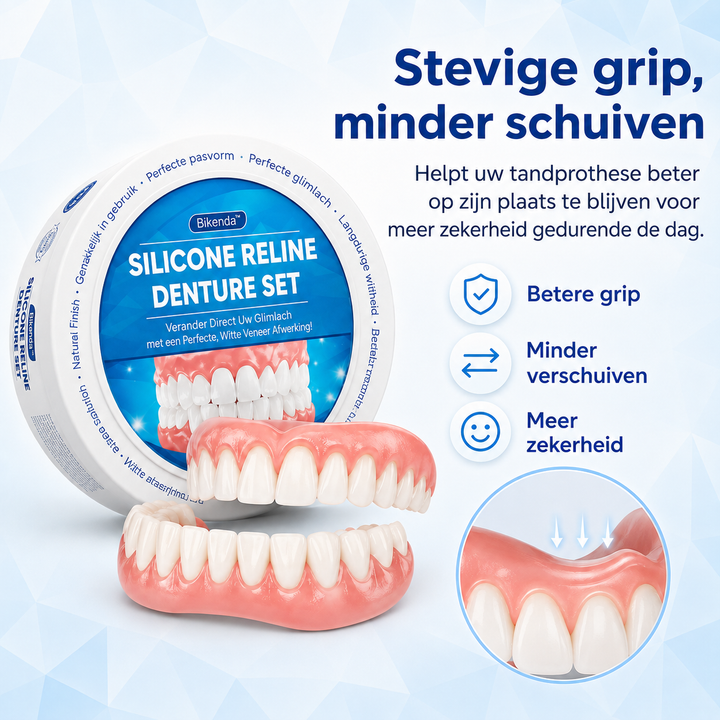 Bikenda : regarnissage dentaire en silicone souple. Améliore le confort et l'esthétique des dents pour adultes.