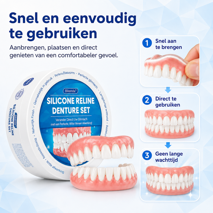 Dents naturelles et confort buccal avec Bikenda. Prothèse dentaire adulte en silicone, discrète et abordable.
