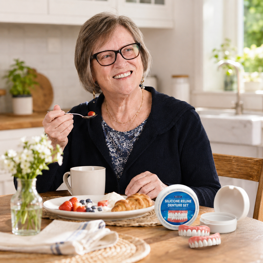 Améliorez votre sourire avec Bikenda. Prothèse dentaire adulte offrant confort, esthétique et confiance.