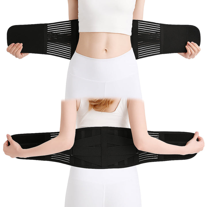 Ceinture de soutien dos pour travail sédentaire, corrige la posture et prévient la douleur lombaire. Confort maximal.