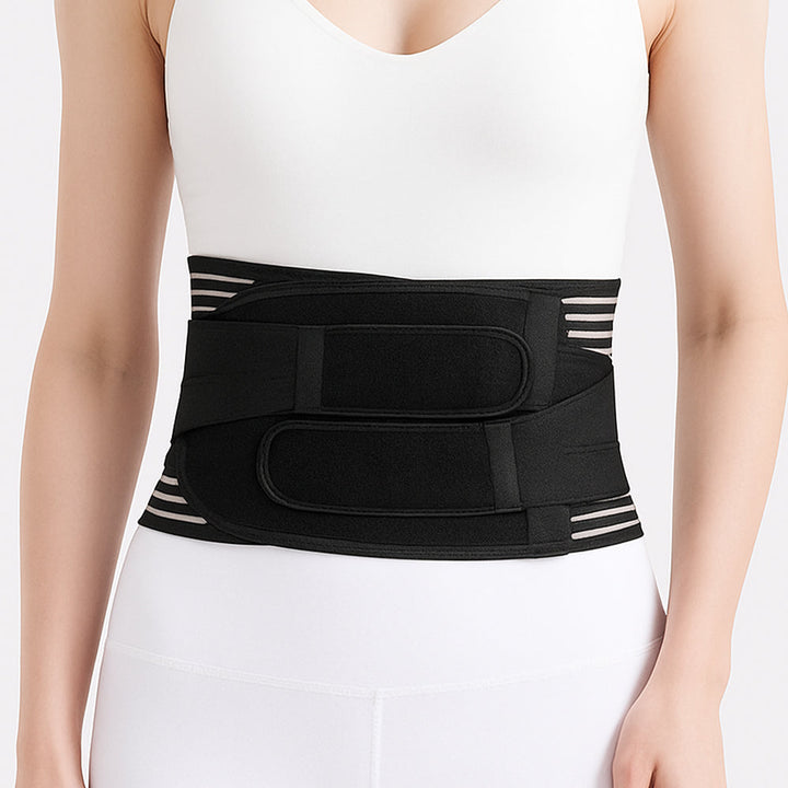 Ceinture lombaire de sport et fitness, soutient le dos pendant la levée de poids et activités physiques intenses.