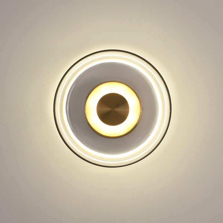 Lampe murale LED verre fumé, design nordique, éclairage intérieur chambre.