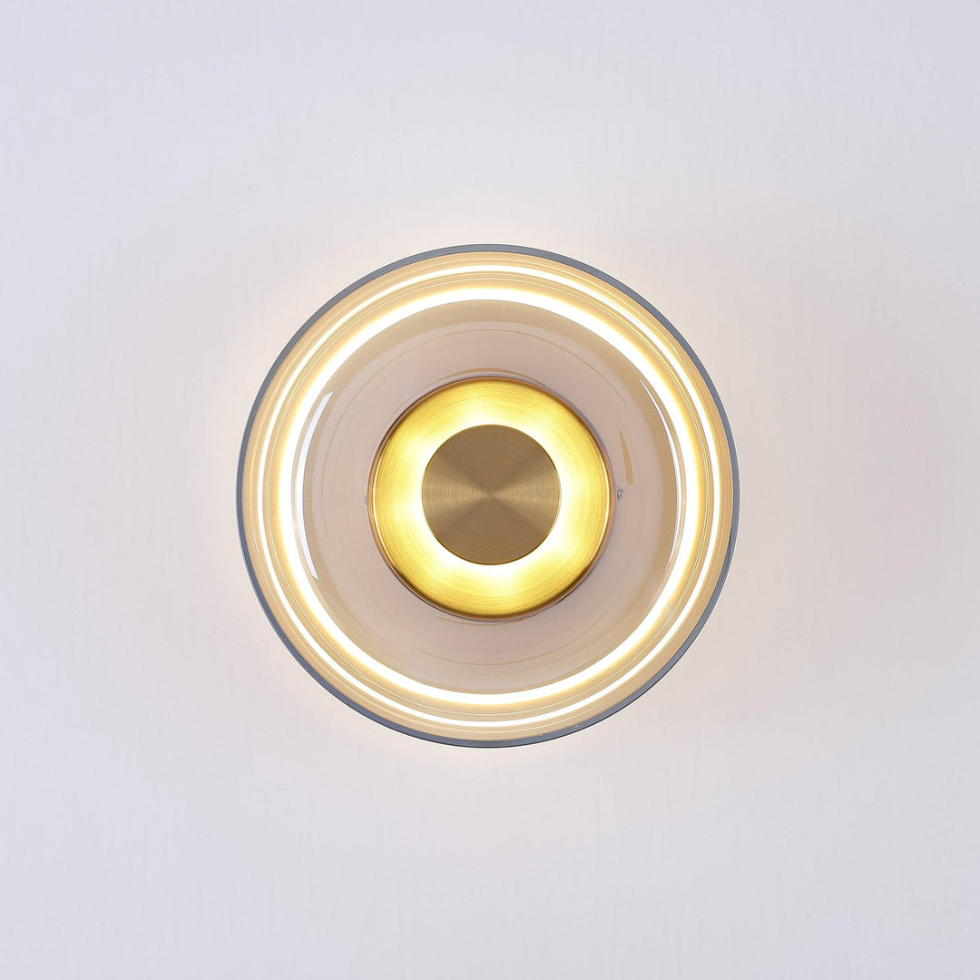 Lampe murale LED scandinave, verre opalin, lumière douce pour chambre relaxante.