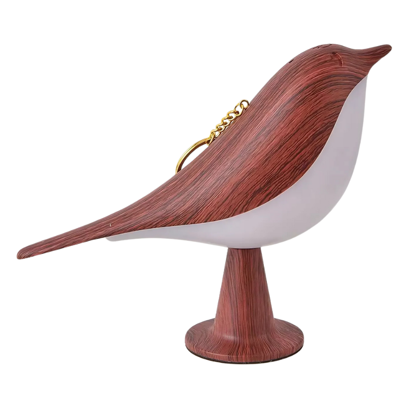 Lampe de table design unique oiseau. LED lumineuse, décorative, pour une ambiance moderne dans tout intérieur.