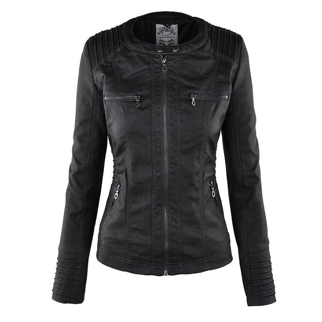 Veste de pluie femme décontractée, légère, avec fermeture éclair et capuche ajustable.
