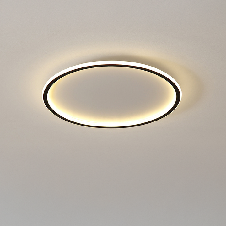 Lampe de plafond LED design, forme ronde minimaliste, éclairage scandinave moderne pour tout espace.
