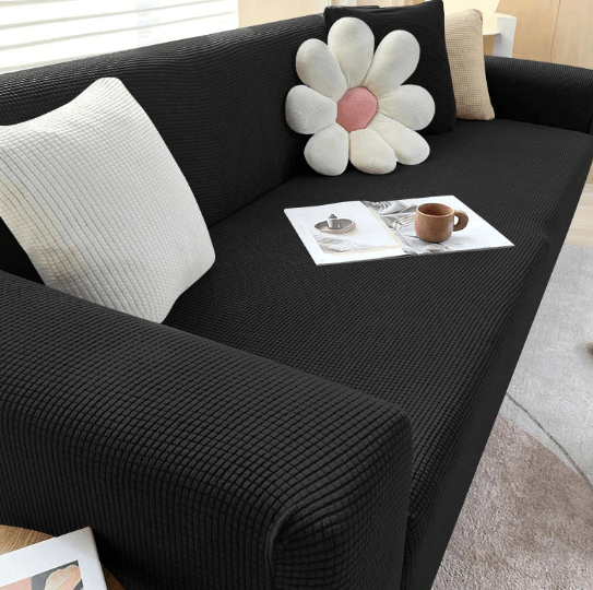 COUCHWRAP: Housse de canapé antidérapante en tissu jacquard pour une décoration intérieure élégante et pratique.