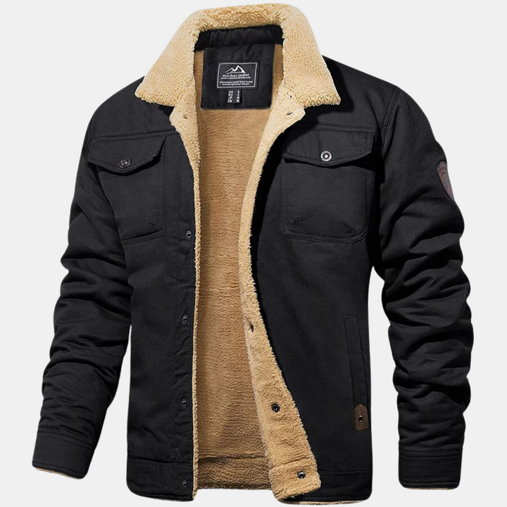 Blouson bombardier homme style vintage. Veste décontractée mode automne, coupe régulière, essentiel garde-robe.