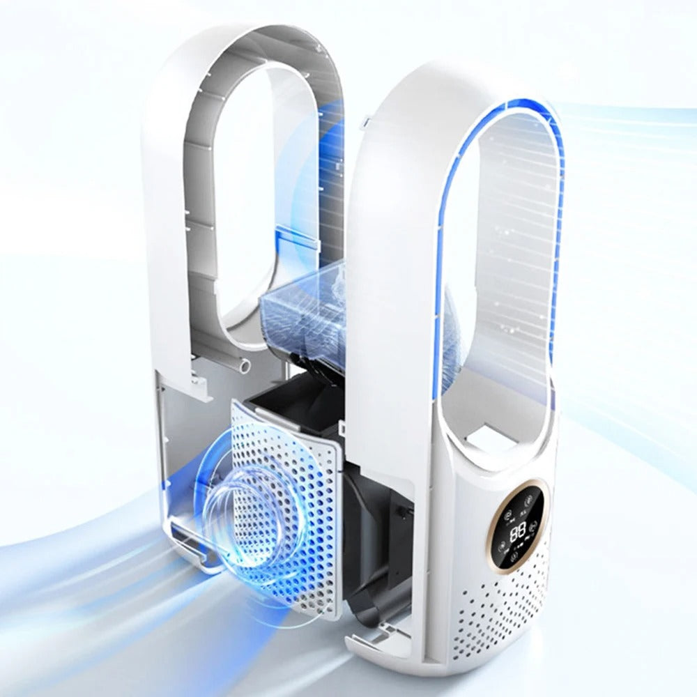 Profitez d'un air frais et purifié avec ce climatiseur portable, parfait pour l'été.