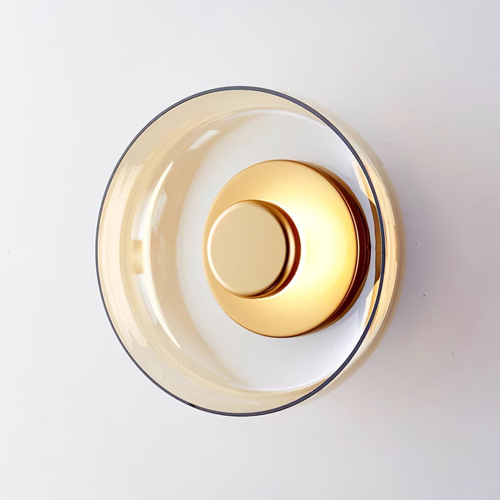 Lampe murale LED fixe, verre dépoli, lumière douce, design nordique chambre.