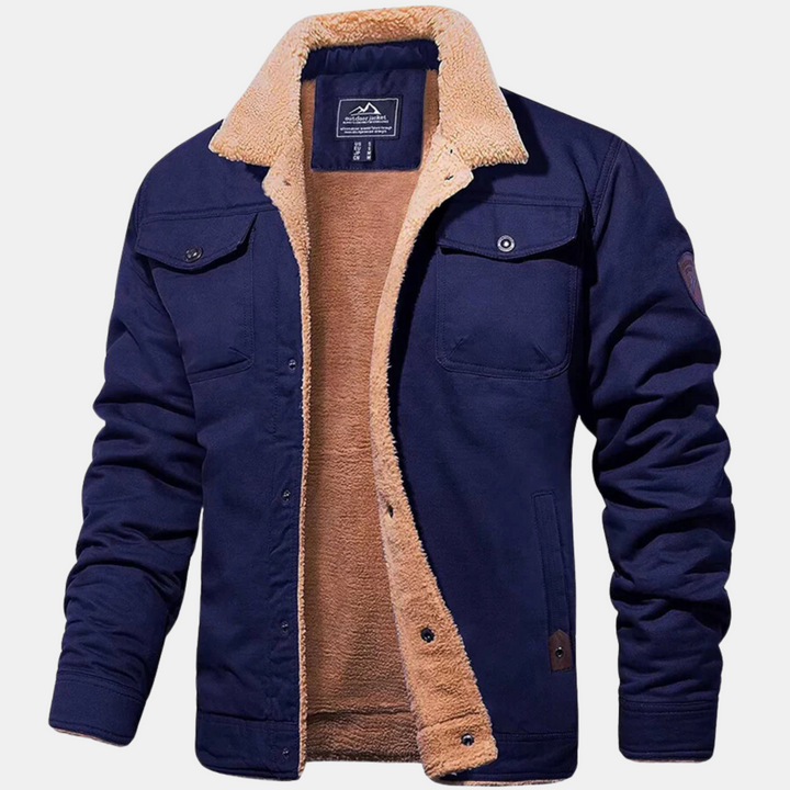 Manteau bombardier homme classique style vintage. Veste décontractée pour un look intemporel et essentiel.