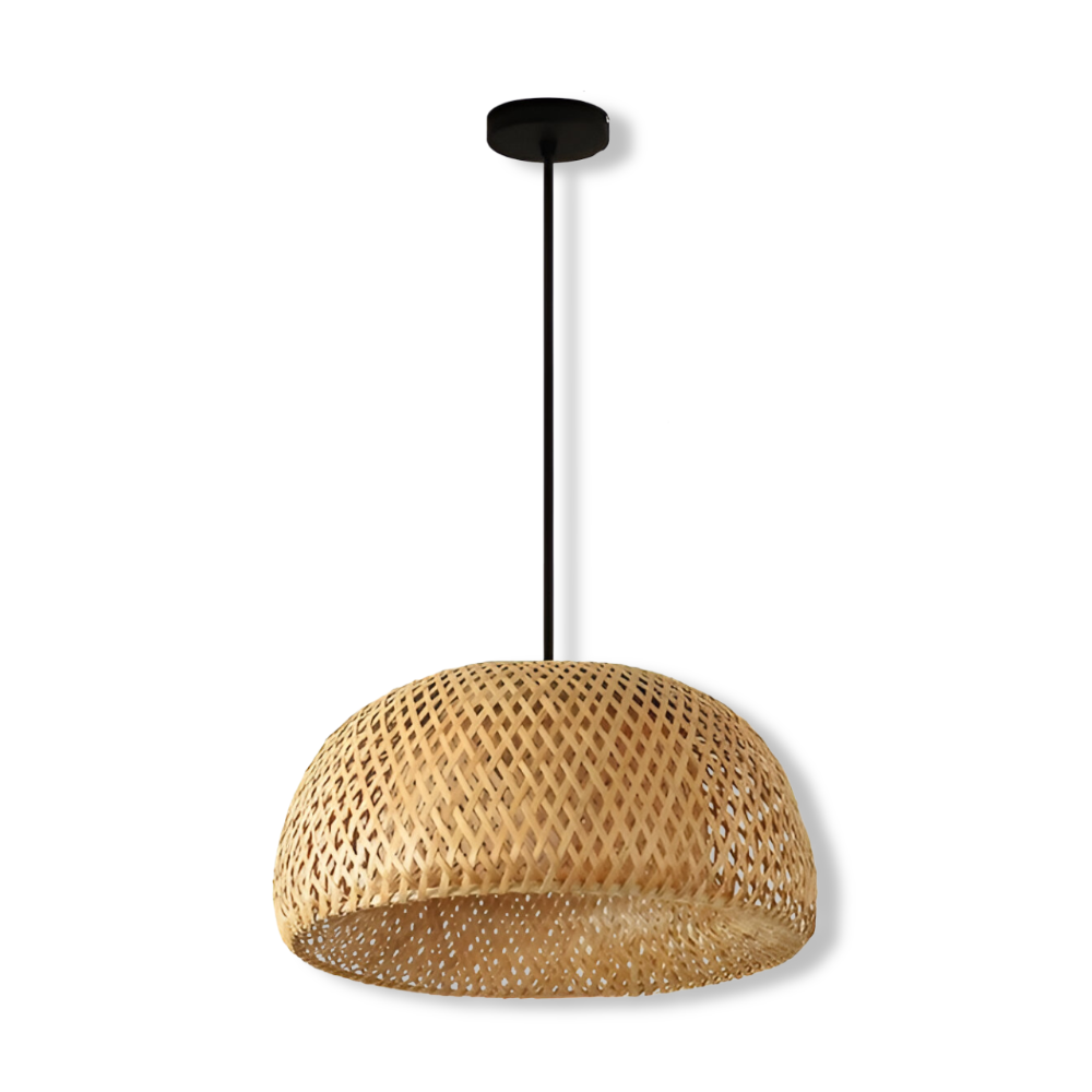 Lampe suspendue pour un style exotique, crée une atmosphère chaleureuse et invitante.