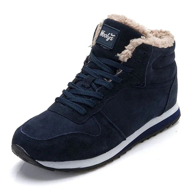 Chaussures d'hiver unisexes, résistantes et antidérapantes, avec intérieur douillet et chaud.