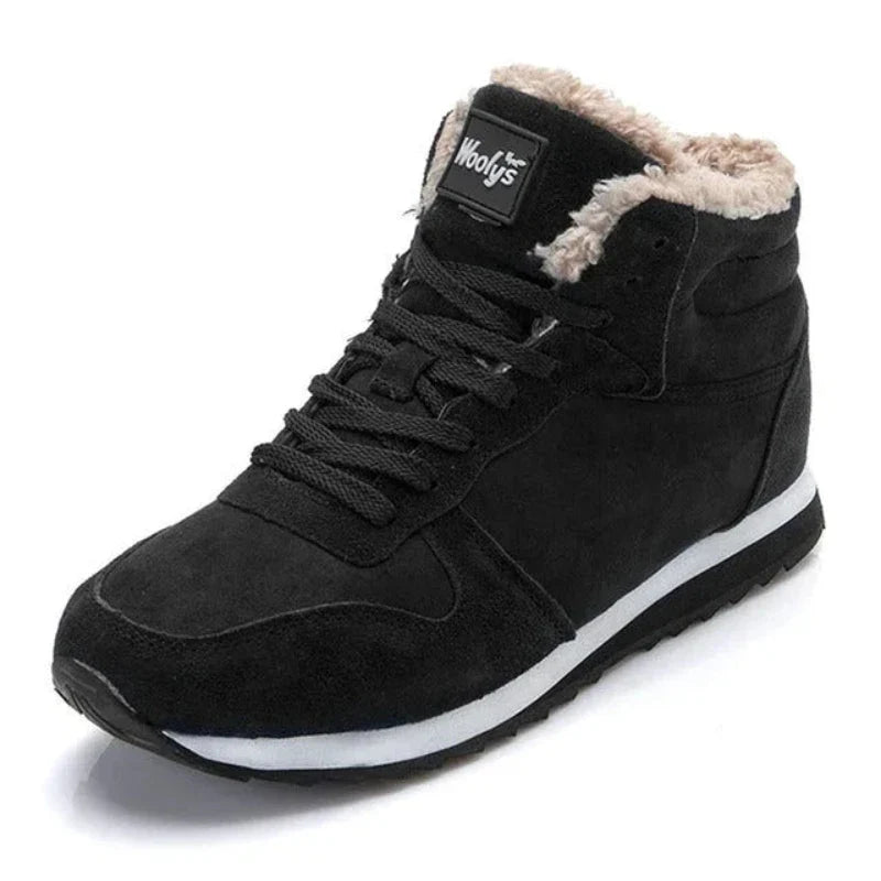Bottes d'hiver unisexe, chaudes et fourrées, parfaites pour la neige et le froid intense.