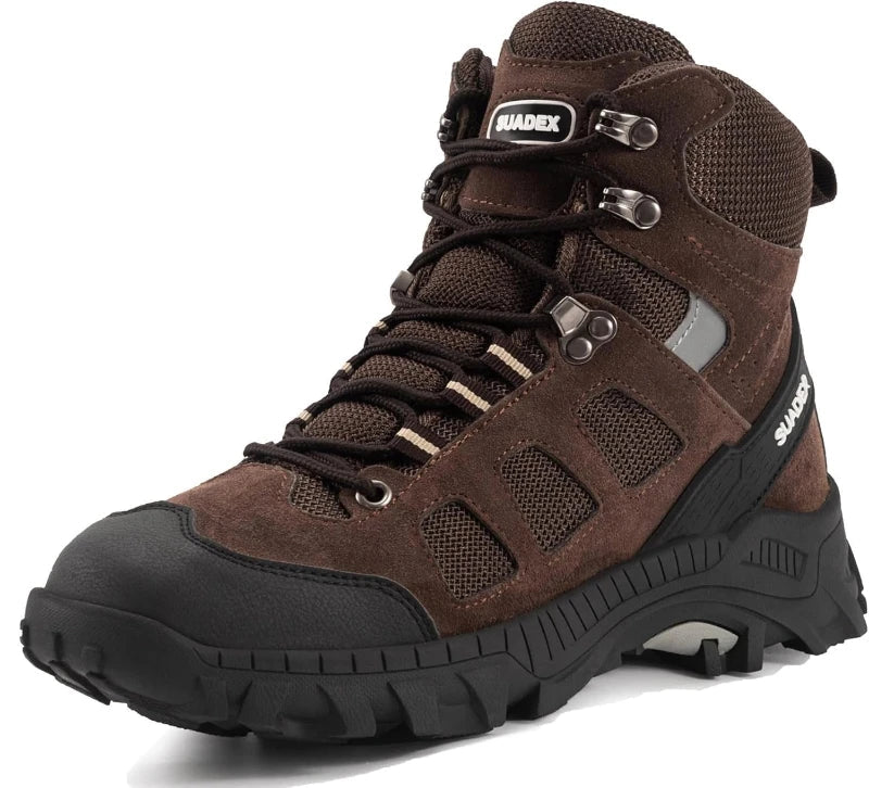 Bottes de sécurité unisexes indestructibles avec embout en acier, parfaites pour le travail et l'industrie.