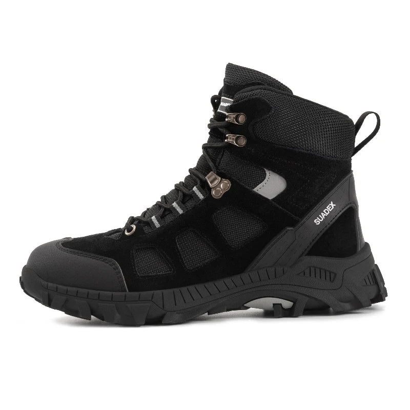 Chaussures de sécurité industrielles, anti-perforation, pour homme et femme travaillant en usine.