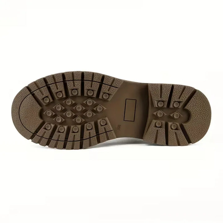 Bottes de travail robustes, imperméables et antidérapantes pour hommes, équipées d'un embout en acier protecteur.