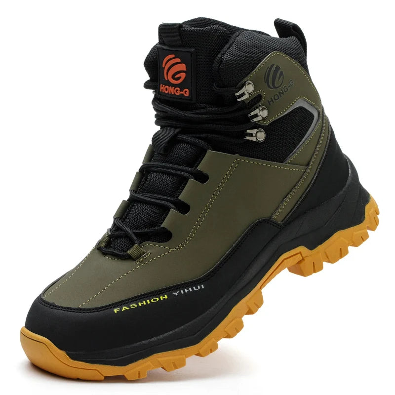 Bottes de travail ISO 20345, avec embout acier et anti-perforation, offrant protection et confort optimal HONG-G.