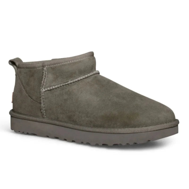 Bottines d'hiver chaudes & confortables pour femmes en suédine, fourrées, parfaites pour la neige et mode.