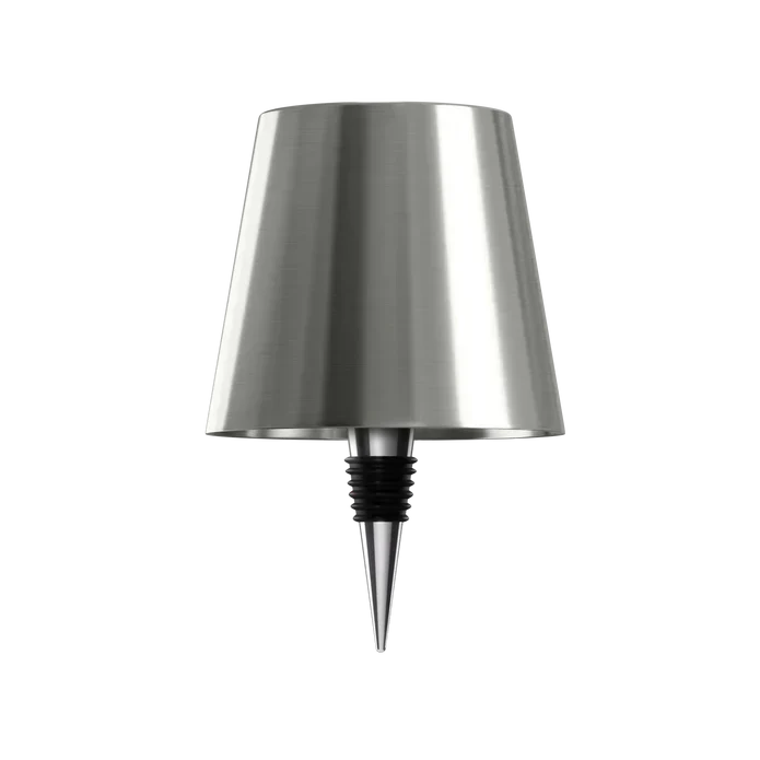 Élégante lampe de table sans fil design bouteille, lumière d'ambiance LED rechargeable.