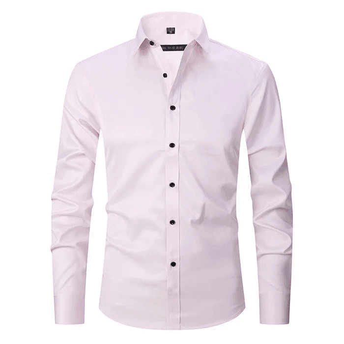 Texture douce et respirante du tissu stretch de la chemise extensible hommes, ultra-confort.