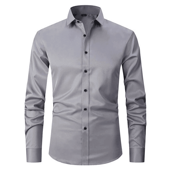 Chemise extensible hommes, couleur classique pour un look élégant et intemporel au quotidien.