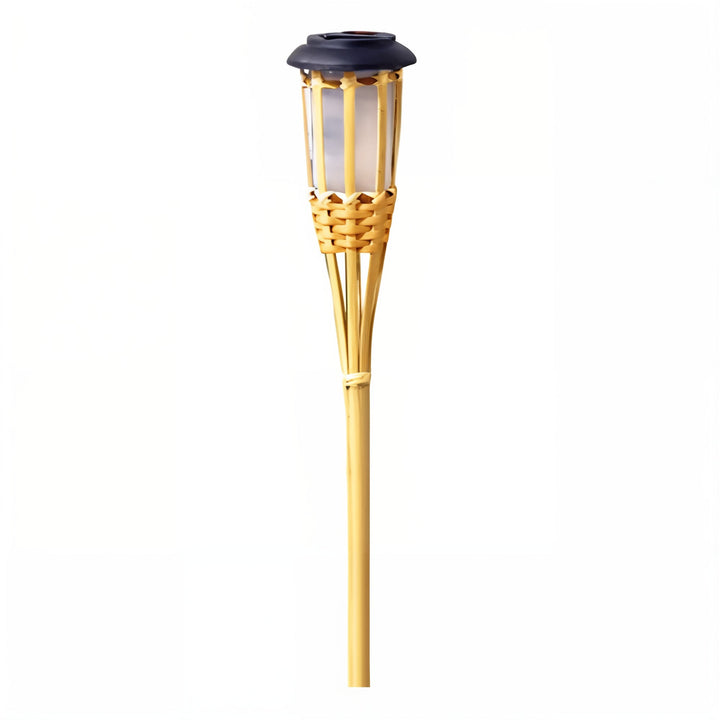 Lampe torche solaire extérieure étanche. Éclairage autonome pour jardin, camping ou urgence. Énergie verte.