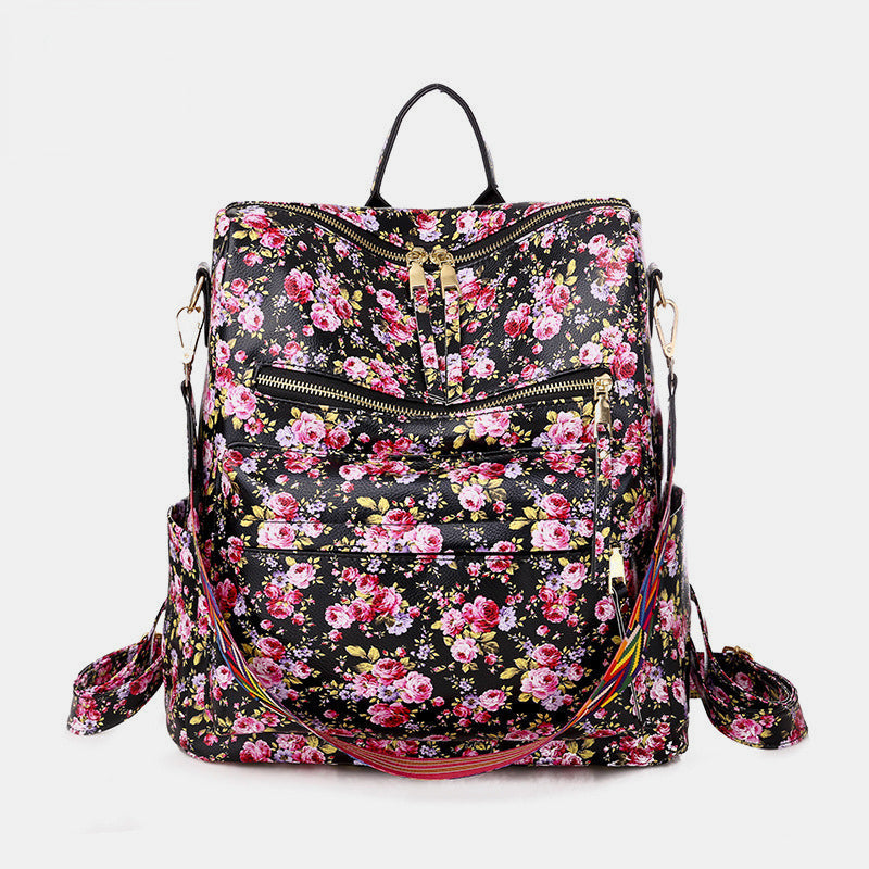 Sac à dos femme, design stylé et fonctionnel, vert et marron, parfait pour la ville.