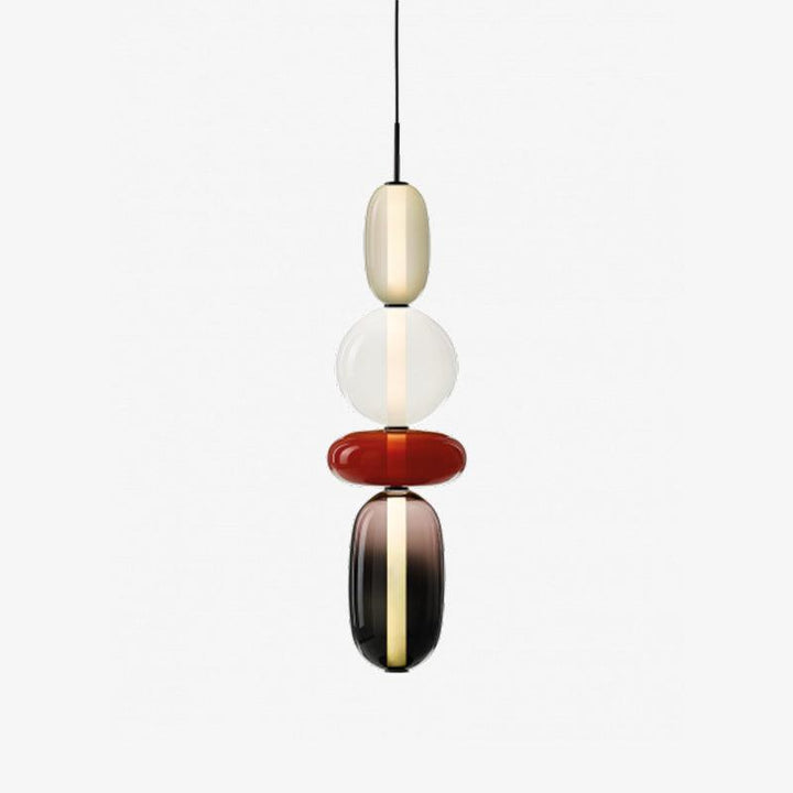 Éclairage LED réglable: suspension moderne en verre pour intérieur chic.