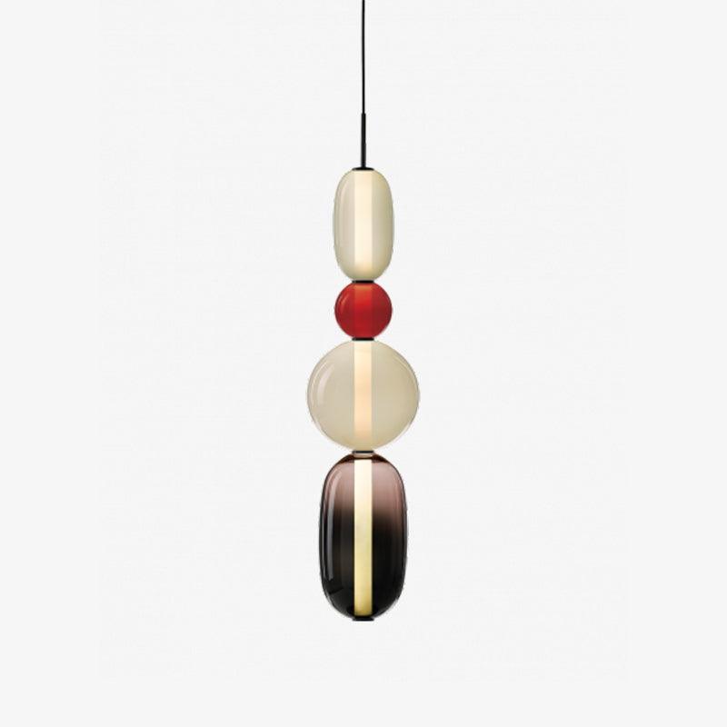 Lumière réglable: suspension LED en verre, design moderne pour toute pièce.