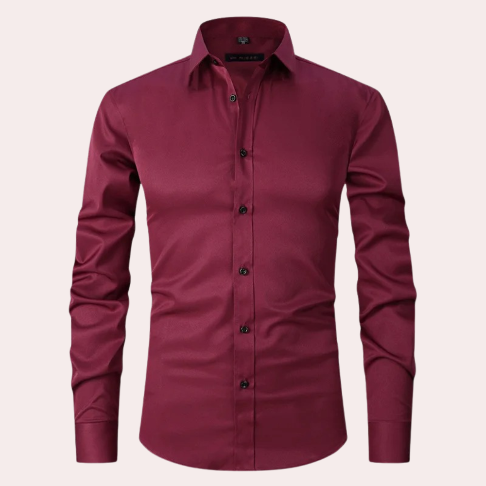 Chemise homme Milan stretch anti-froissement, élégante et confortable, idéale pour le bureau ou un look casual chic.