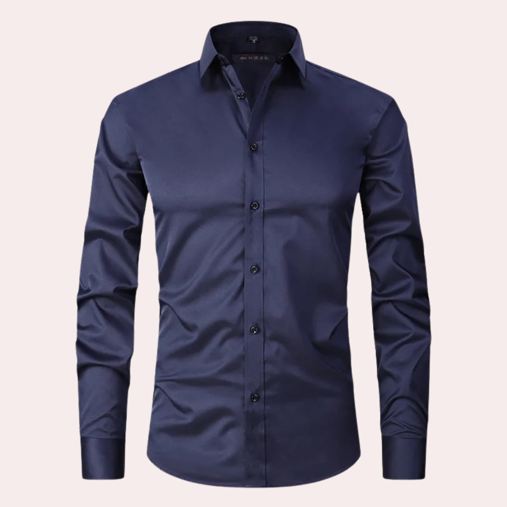 Chemise stretch Milan pour homme, anti-froissement, garantit confort et élégance sans repassage, mode masculine.