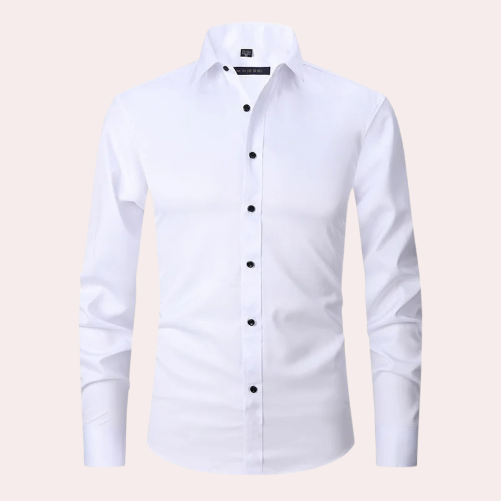 Nouvelle collection: chemise homme Milan stretch anti-froissement, élégance et confort sans repassage pour le bureau.