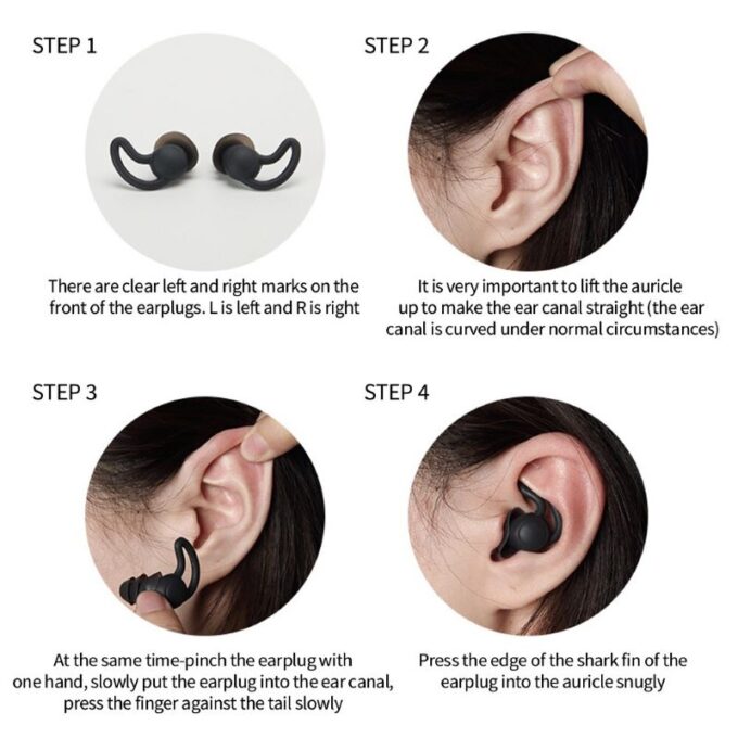 Bouchons d'oreilles doux pour soulager le stress, assurant un confort supérieur et un sommeil de qualité.
