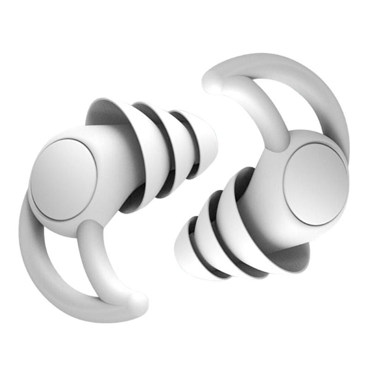 Bouchons d'oreilles anti-bruit en silicone, parfaits pour la méditation et la concentration.