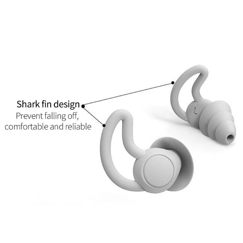 Protection auditive anti-stress: bouchons doux pour un sommeil paisible et la réduction du bruit ambiant.