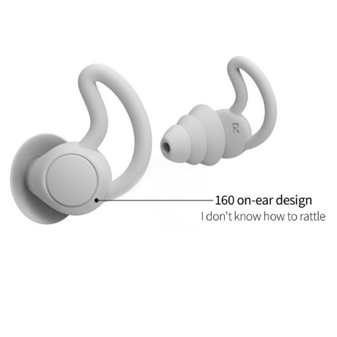 Bouchons d'oreilles en silicone réutilisables, offrant un confort maximal et une réduction sonore efficace.