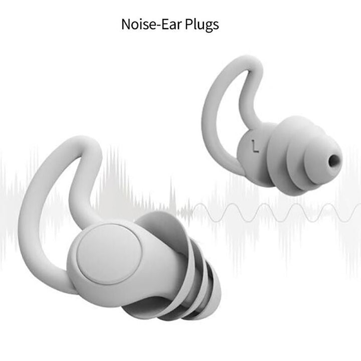 Bouchons d'oreilles en silicone pour dormir, garantissant un repos profond et une excellente réduction du bruit.