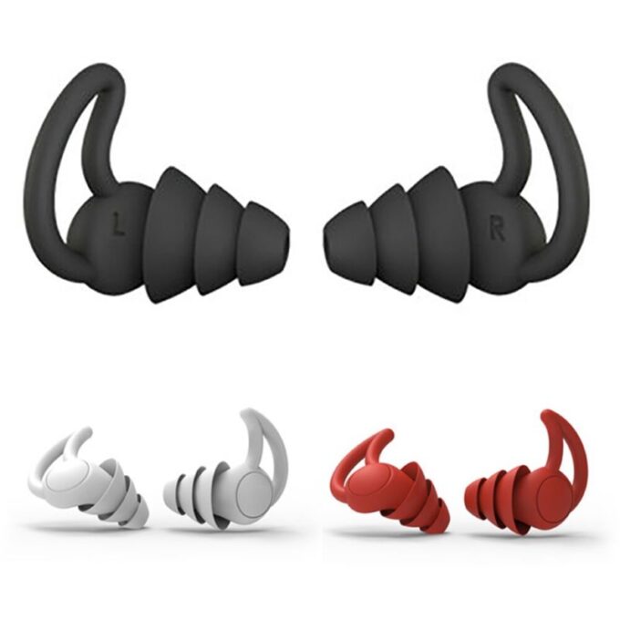 Kit de bouchons d'oreilles anti-bruit pour la relaxation et la protection auditive durant le sommeil.