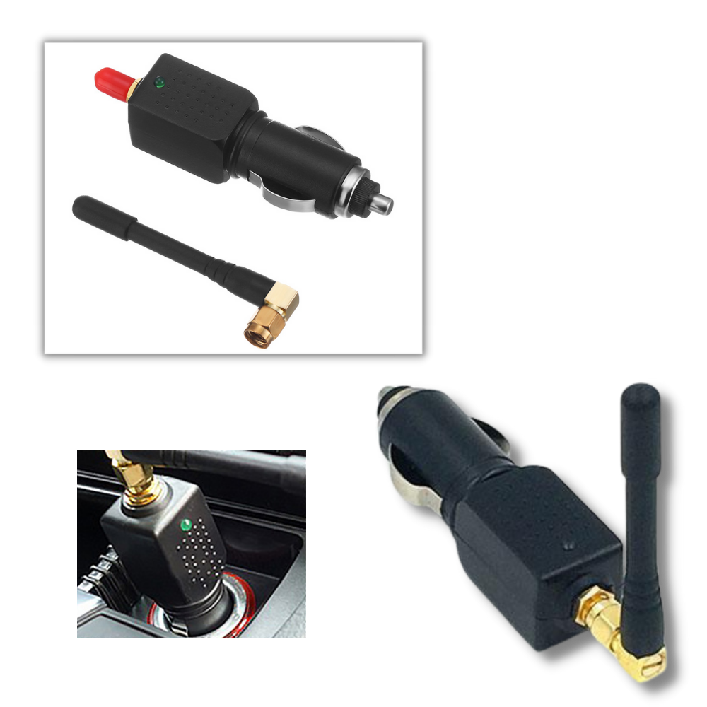 Gadget brouilleur GPS 12V pour véhicule, facile à utiliser, protège contre le pistage et l'espionnage.