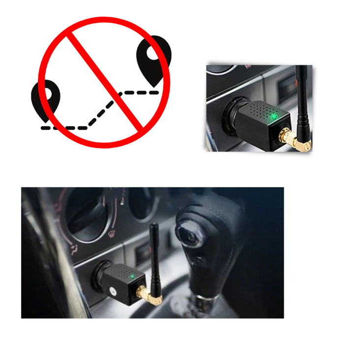 Brouilleur GPS anti-suivi pour voiture, bloqueur de signal 12V, garantit la confidentialité et la sécurité auto.